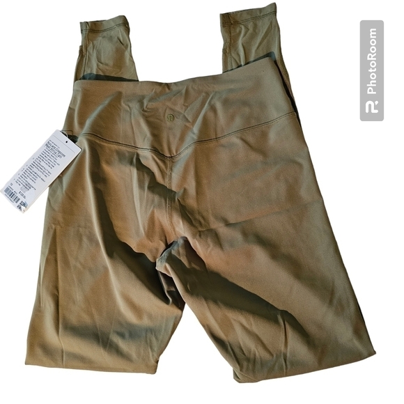 Lululemon Nulu and Crisscross Mesh Stirrup Tight Size 10 Bronze Green NWT - Picture 7 of 9